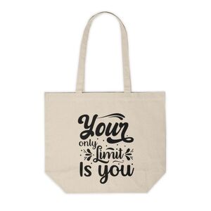 Your Only Limit Is You Custom Canvas Tote Bag